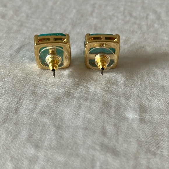 Kate Spade: Green Sparkle Earrings- Gold tone - Picture 7 of 14